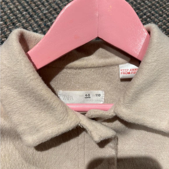 Zara Cream Shacket with Classic Collar - Picture 2 of 2